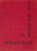 Bernards High School 1971 yearbook cover photo