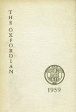 Oxford School for Girls 1959 yearbook cover photo
