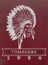 Wonewoc-Center High School 1954 yearbook cover photo