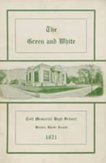 Colt Memorial High School 1921 yearbook cover photo