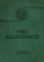 Allderdice High School 1953 yearbook cover photo