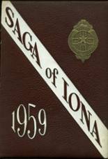 Iona Preparatory 1959 yearbook cover photo