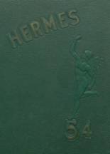 Hudson Falls High School 1954 yearbook cover photo