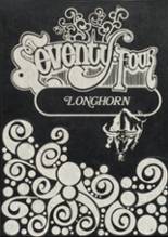 Lone Grove High School 1974 yearbook cover photo
