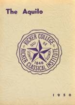 Ricker Classical Institute High School 1950 yearbook cover photo