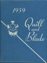 Lew Wallace High School 1959 yearbook cover photo
