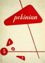 Pekin Community High School 1955 yearbook cover photo