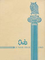 Clarke Junior High School 1965 yearbook cover photo