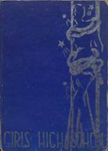 Girls High School 1932 yearbook cover photo