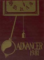 Advance High School 1981 yearbook cover photo