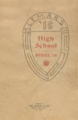 Le Mars Community High School 1916 yearbook cover photo