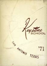 Keystone School 1971 yearbook cover photo