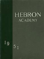 Hebron Academy 1951 yearbook cover photo