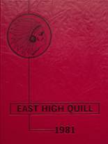1981 East High School Yearbook from Des moines, Iowa cover image