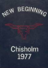 Chisholm High School 1977 yearbook cover photo
