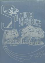 Siloam Springs High School 1958 yearbook cover photo
