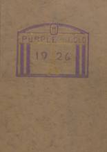 Anthony High School 1926 yearbook cover photo