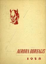 Aurora High School 1958 yearbook cover photo
