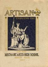 Mechanic Arts High School 1937 yearbook cover photo