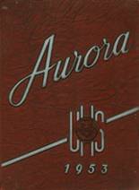 1953 Union High School Yearbook from Grand rapids, Michigan cover image