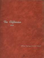 Clifton Springs High School 1946 yearbook cover photo