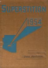 Mesa Union High School 1954 yearbook cover photo