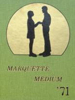 Marquette High School 1971 yearbook cover photo