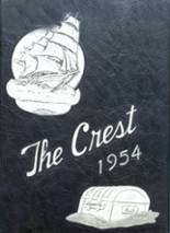 Creston High School 1954 yearbook cover photo