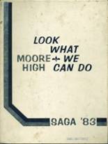 Moore High School 1983 yearbook cover photo