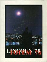 Lincoln High School 1978 yearbook cover photo