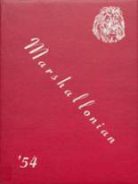 Marshall High School 1954 yearbook cover photo