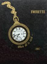 Everest High School 1987 yearbook cover photo