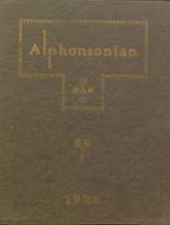 St. Alphonsus High School 1926 yearbook cover photo
