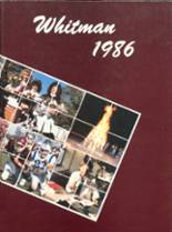 Whitman High School 1986 yearbook cover photo