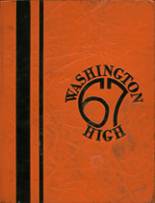 Washington High School 1967 yearbook cover photo