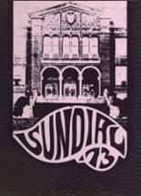 Sunset High School 1973 yearbook cover photo
