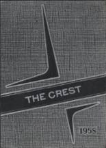 Creston High School 1958 yearbook cover photo