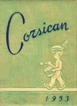 Corsicana High School 1953 yearbook cover photo