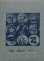 Ecru High School 1971 yearbook cover photo