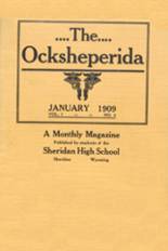 Sheridan High School 1909 yearbook cover photo