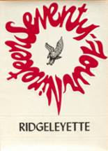 Ridgeley High School 1974 yearbook cover photo