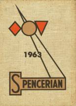 Spencer High School 1963 yearbook cover photo