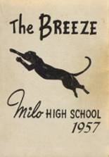 Milo High School 1957 yearbook cover photo