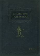 Lexington High School 1935 yearbook cover photo