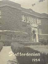 Stafford High School 1954 yearbook cover photo