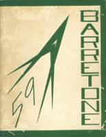 Barre High School 1959 yearbook cover photo