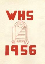Williamstown High School 1956 yearbook cover photo