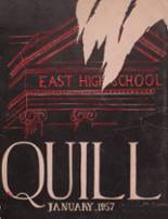 East High School 1957 yearbook cover photo