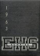 East High School 1963 yearbook cover photo