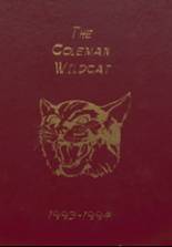 1994 Coleman High School Yearbook from Coleman, Oklahoma cover image